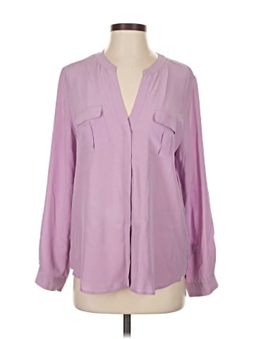 Joie Long Sleeve Silk Top (view 1)