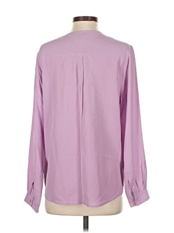 Joie Long Sleeve Silk Top (view 2)