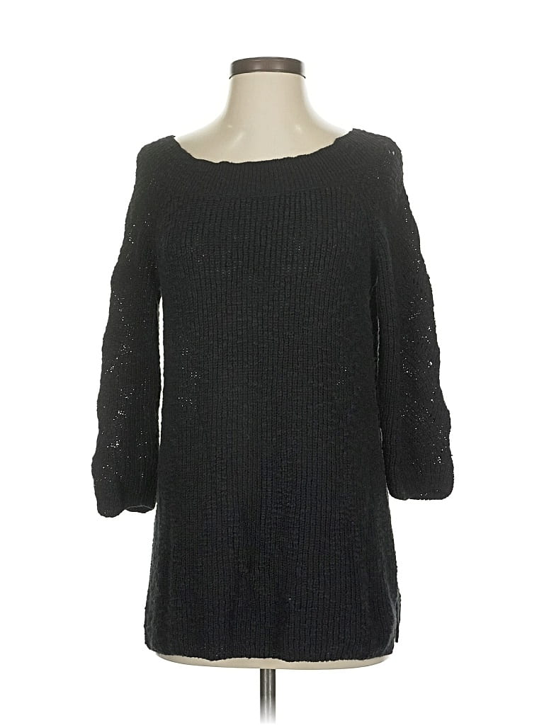 Pre-owned Jjill Pullover Sweater In Black
