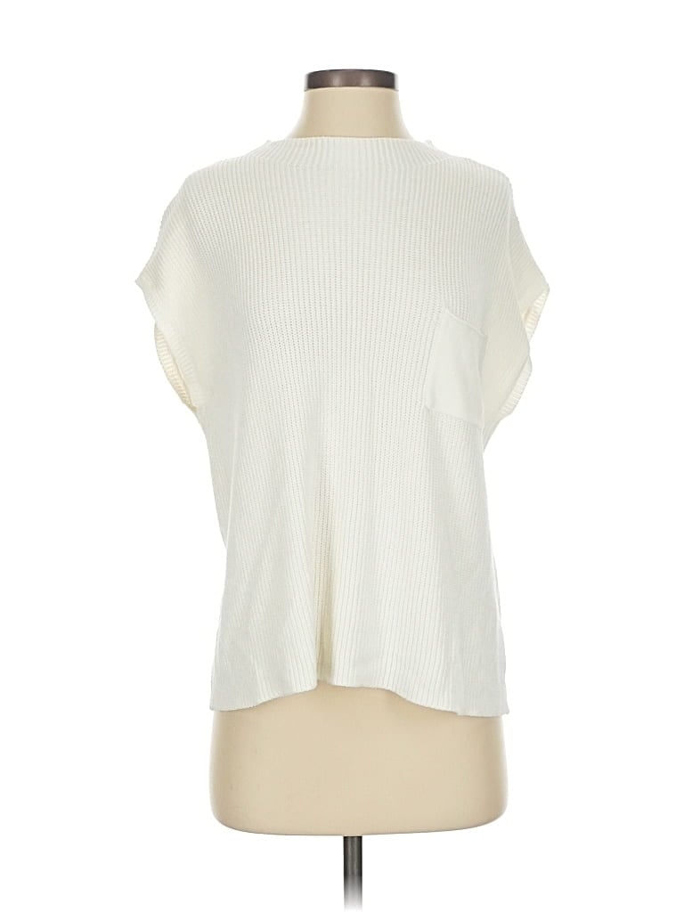 Pre-owned Wishlist Pullover Sweater In White