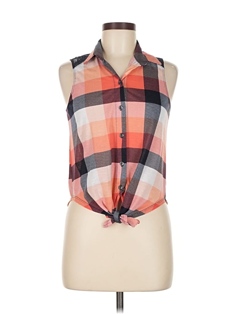 Pre-owned Polly & Esther Sleeveless Blouse In Orange