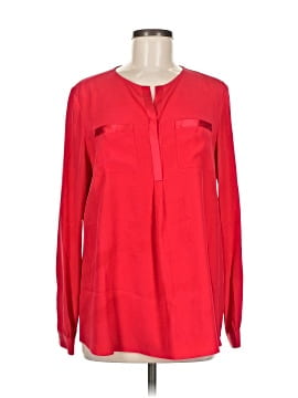 Lafayette 148 New York Long Sleeve Silk Top
