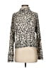 Assorted Brands Animal Print Gray Turtleneck Sweater Size S - photo 1