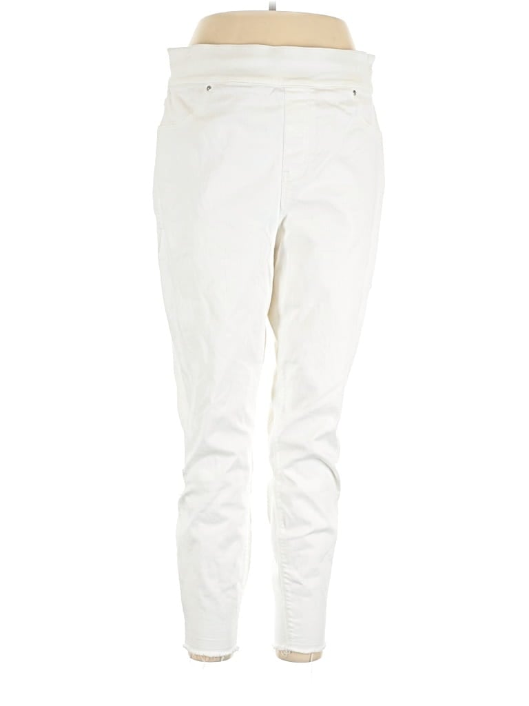 Pre-owned Spanx Jeggings In White