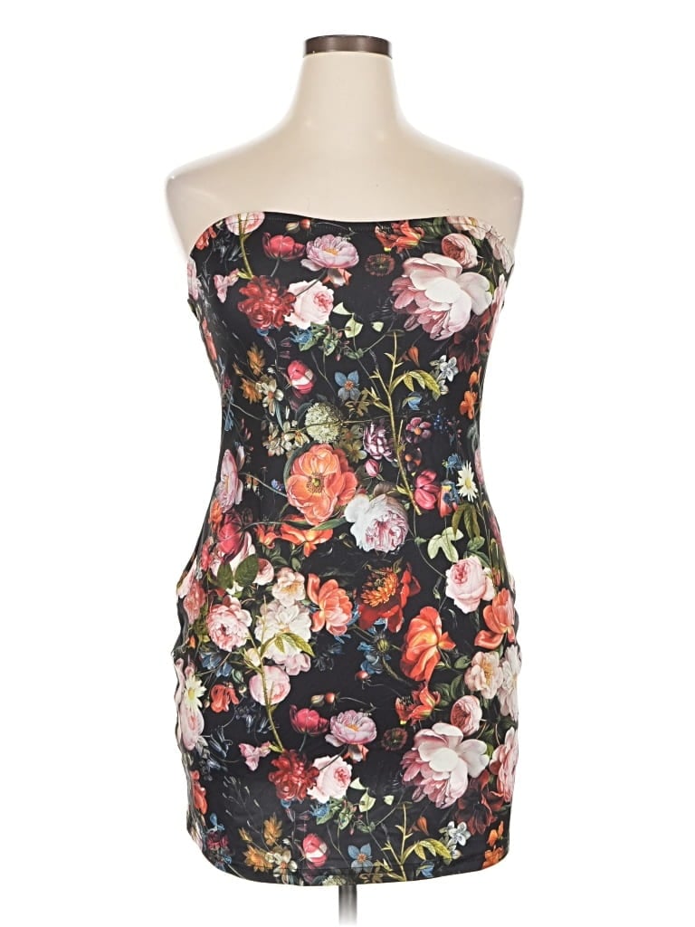 Pre-owned Shein Curve Cocktail Dress In Black