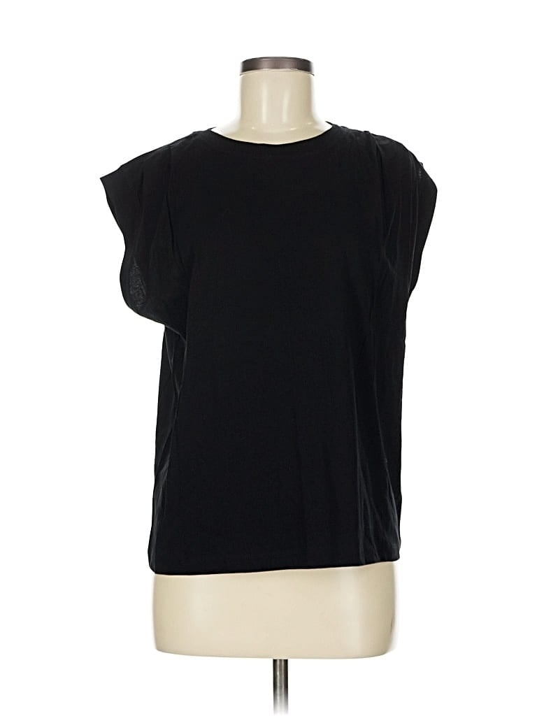 Pre-owned Ann Taylor Loft Sleeveless T-shirt In Black