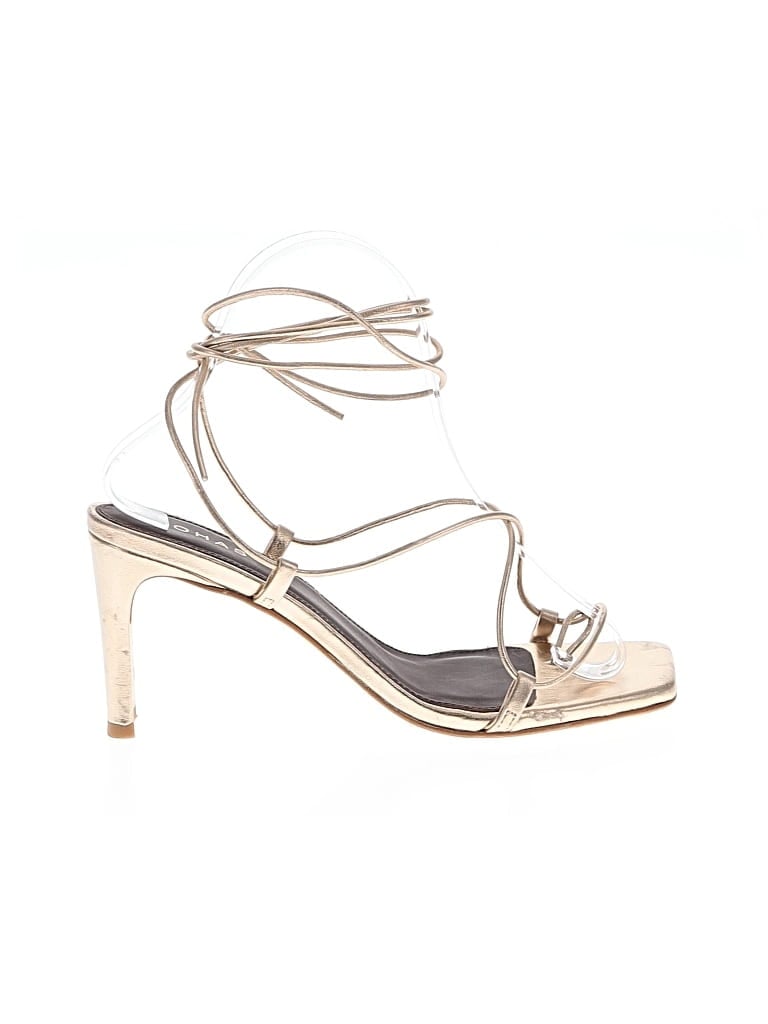 Pre-owned Alohas Heels In Gold