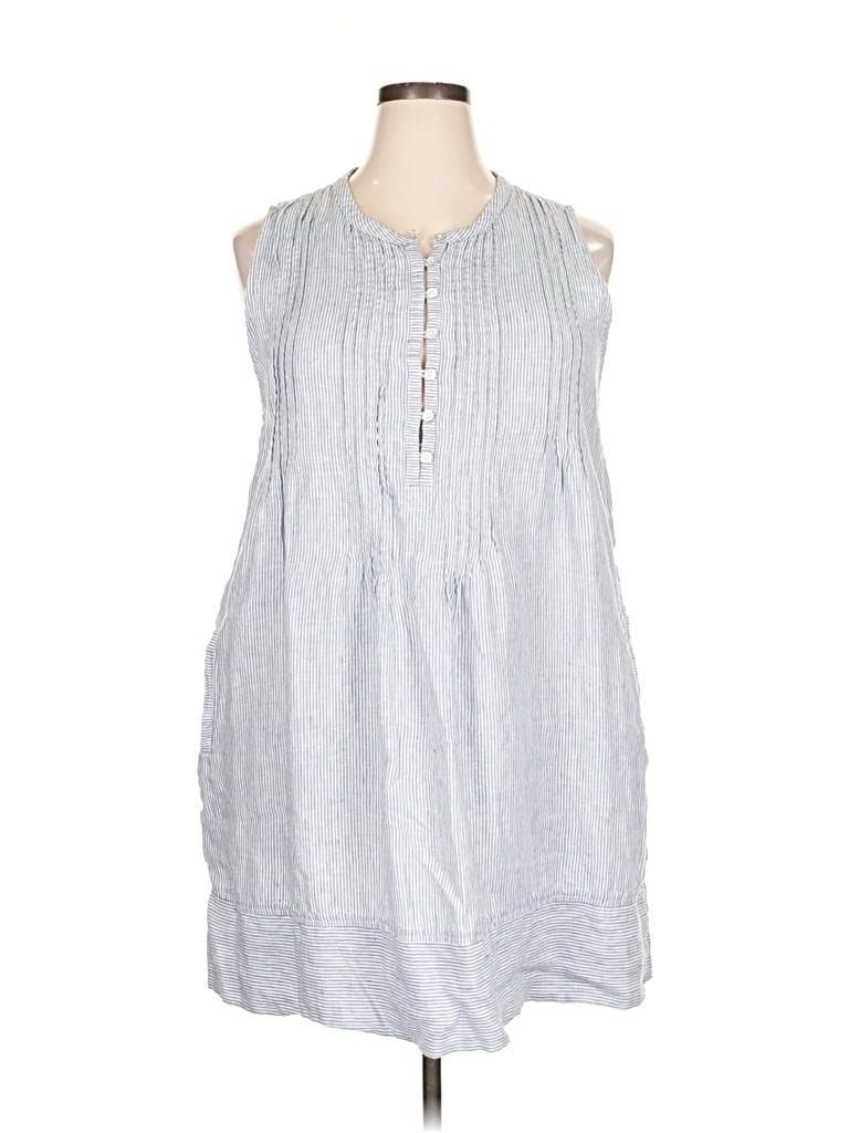Pre-owned Faherty Casual Dress In Gray