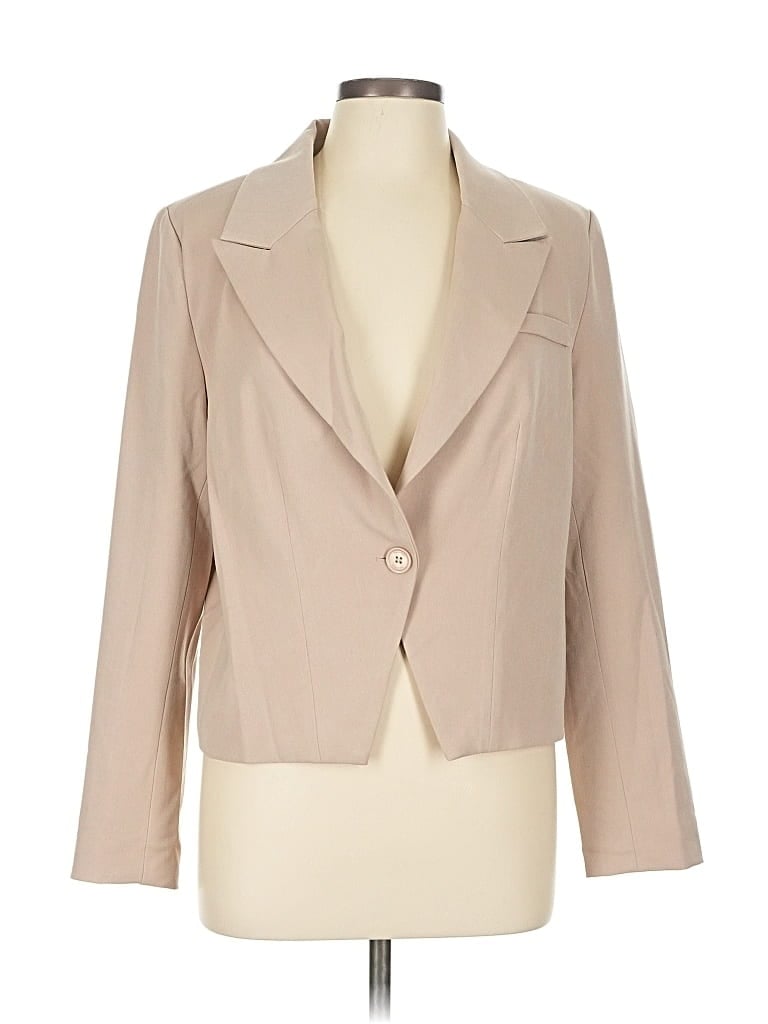 Pre-owned Halogen Blazer Jacket In Brown