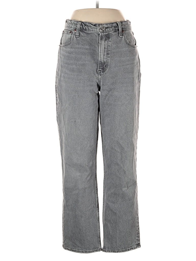 Pre-owned Abercrombie & Fitch Jeans In Gray