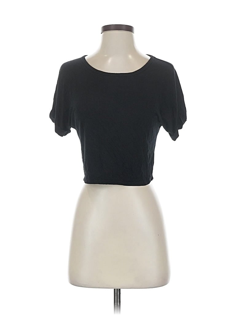 Pre-owned Unbranded Short Sleeve T-shirt In Black