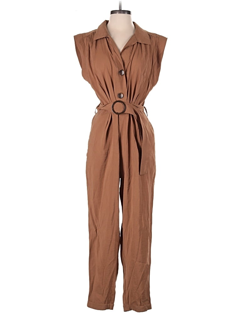 Pre-owned Zara Jumpsuit In Brown