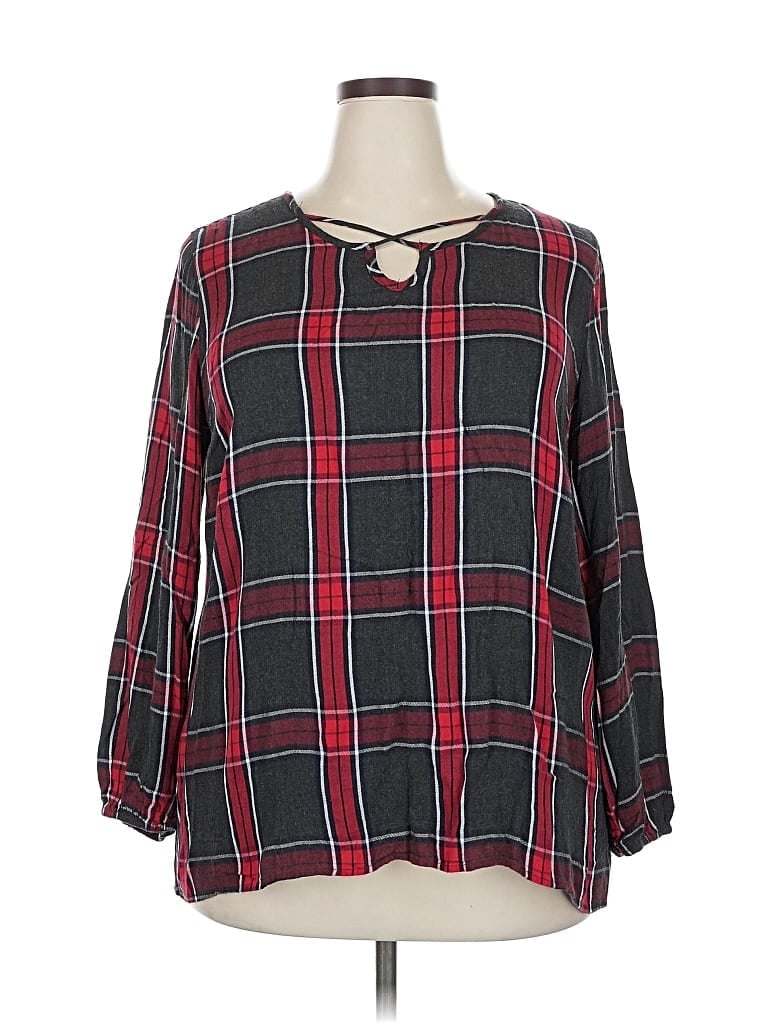 Pre-owned C Established 1946 3/4 Sleeve Blouse In Red