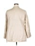 Zara Metallic Ivory 3/4 Sleeve Button-Down Shirt Size XXL - photo 2