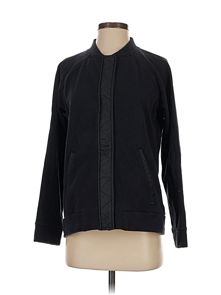 Pre-owned Athleta Track Jacket In Black