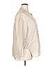 Zara Metallic Ivory 3/4 Sleeve Button-Down Shirt Size XXL - photo 4