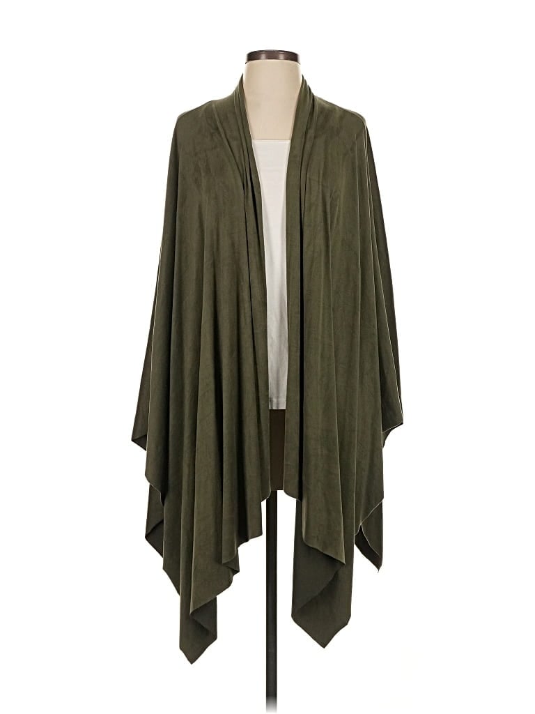 Pre-owned Assorted Brands Poncho In Green