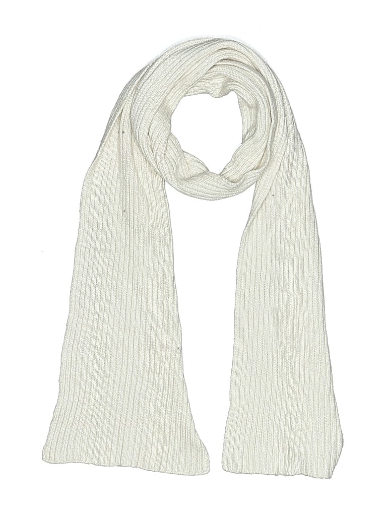 Pre-owned Norm Thompson Scarf In White