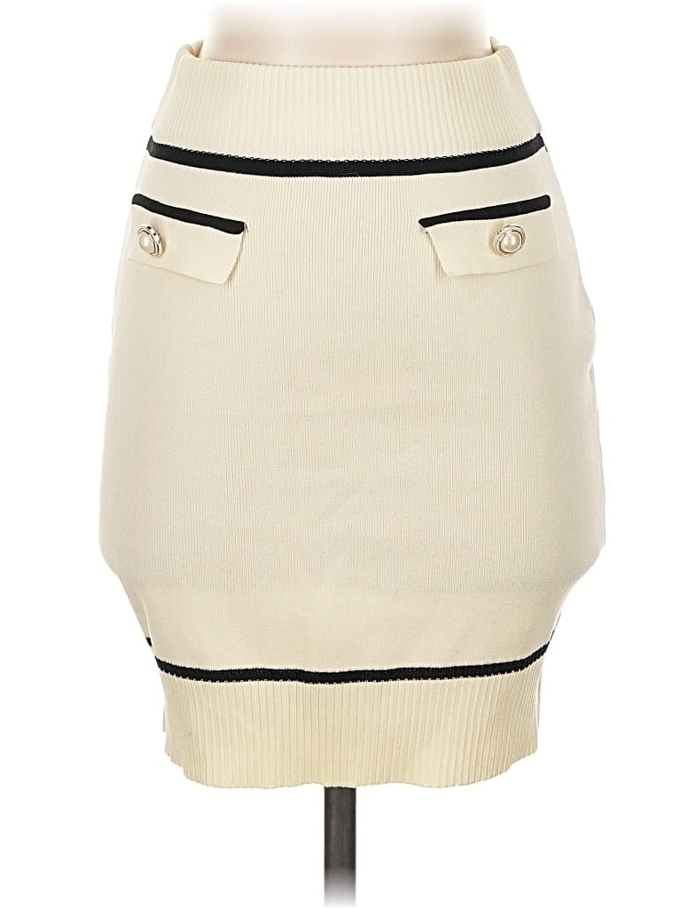 Pre-owned Unbranded Casual Skirt In White