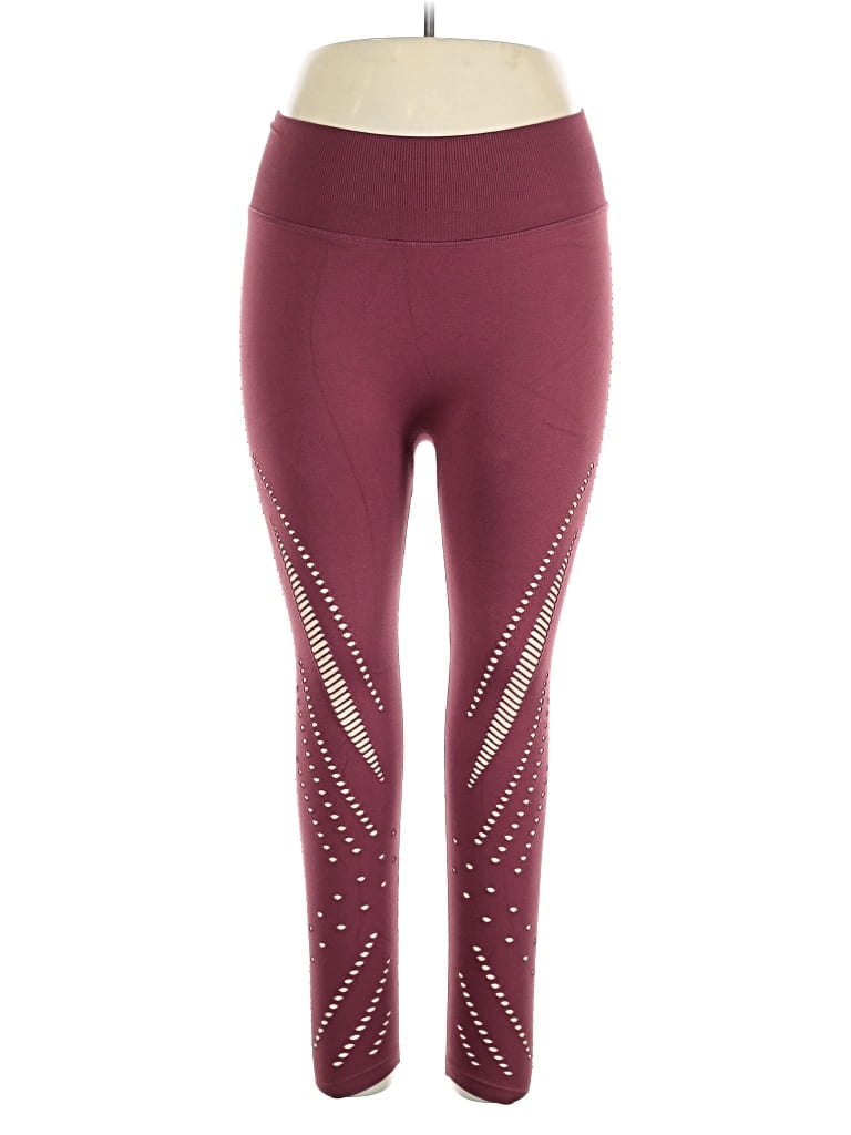Pre-owned Victoria Sport Active Pants In Burgundy