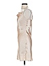 Bebe 100% Polyester Metallic Tan Cocktail Dress Size S - photo 5