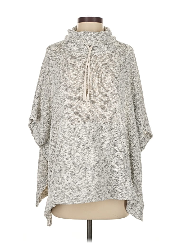 Pre-owned Lou & Grey Poncho In Gray