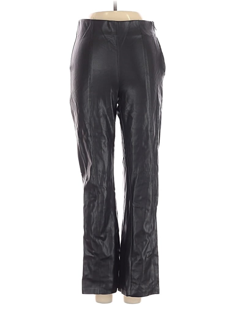 Pre-owned Zara Faux Leather Pants In Black