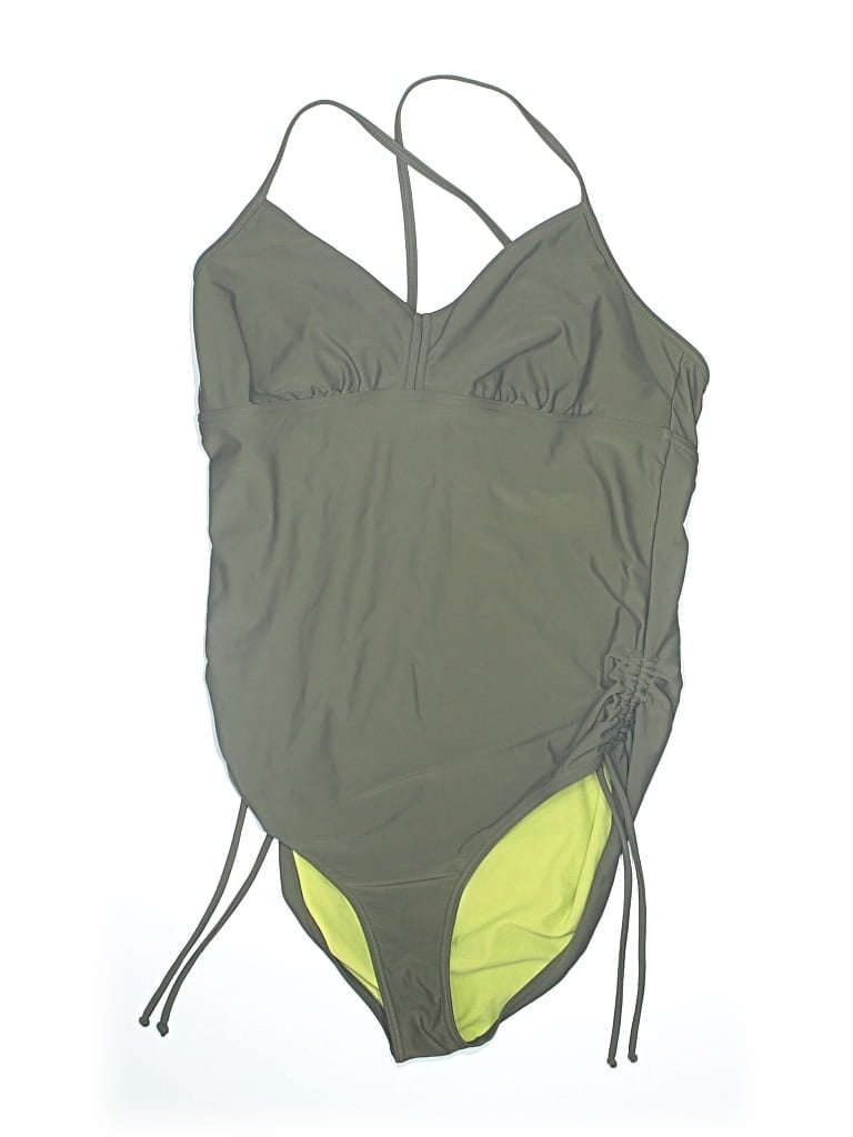 Pre-owned Prana One Piece Swimsuit In Green
