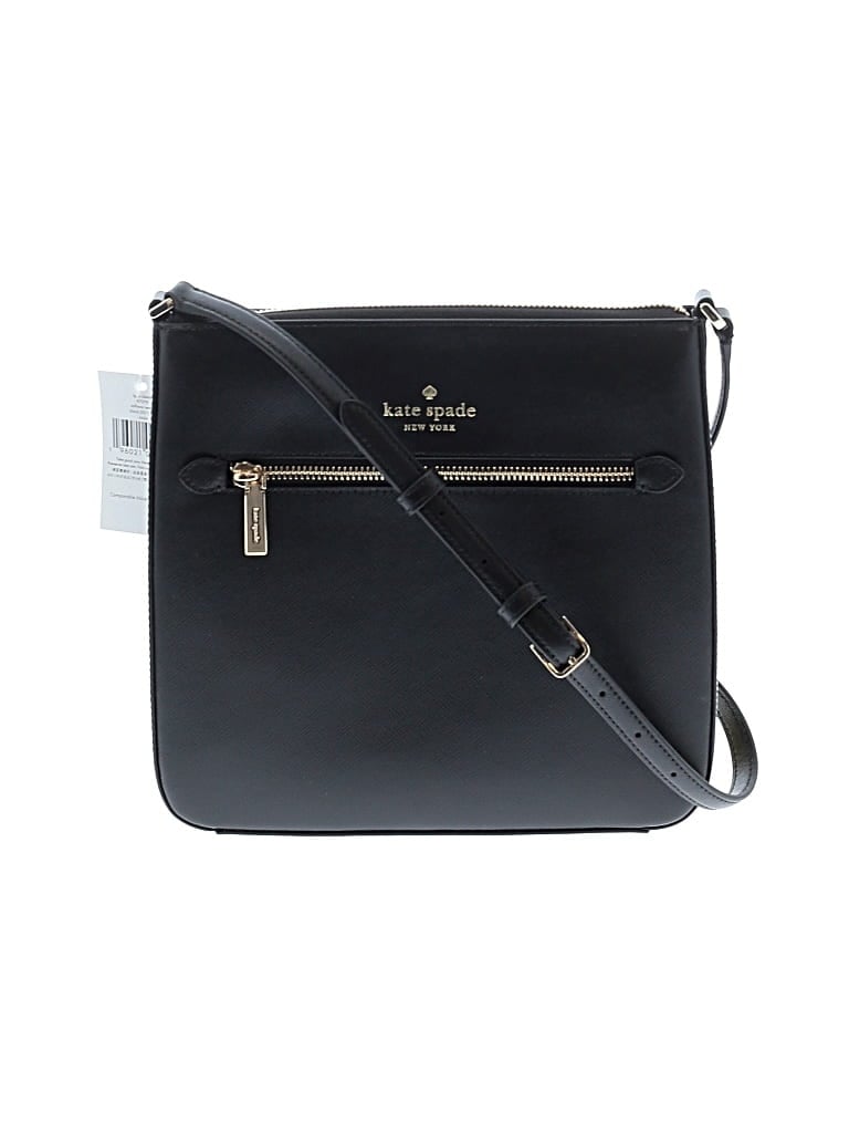 Kate Spade New York Leather Crossbody Bag In Black