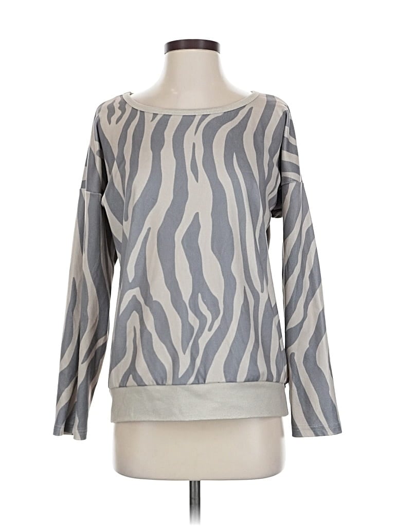 Pre-owned Crazy Train Sweatshirt In Gray