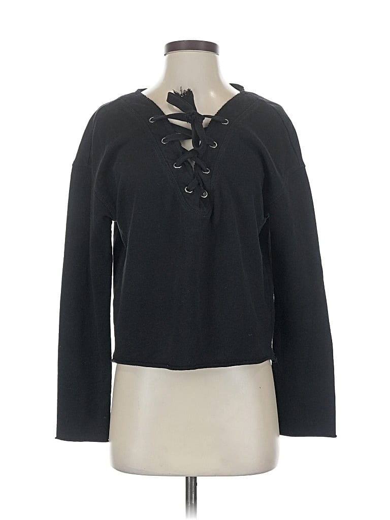 Pre-owned Sanctuary Pullover Sweater In Black