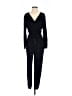 Fraiche by J Solid Black Jumpsuit Size S - photo 1