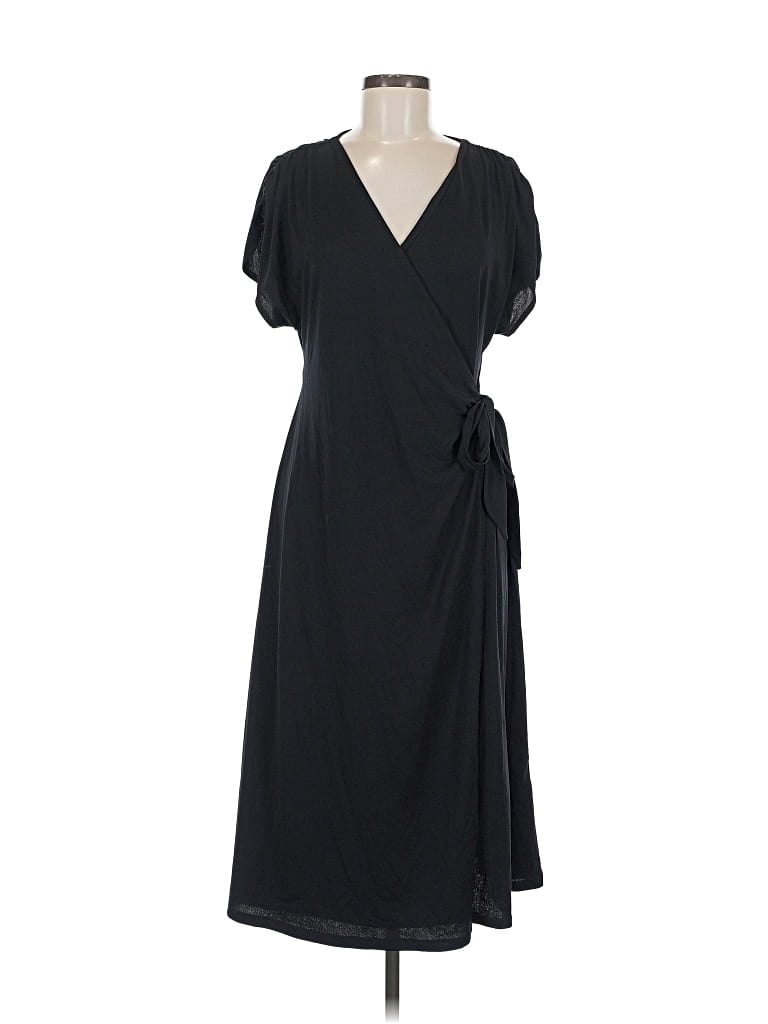 Pre-owned H&m Casual Dress In Black