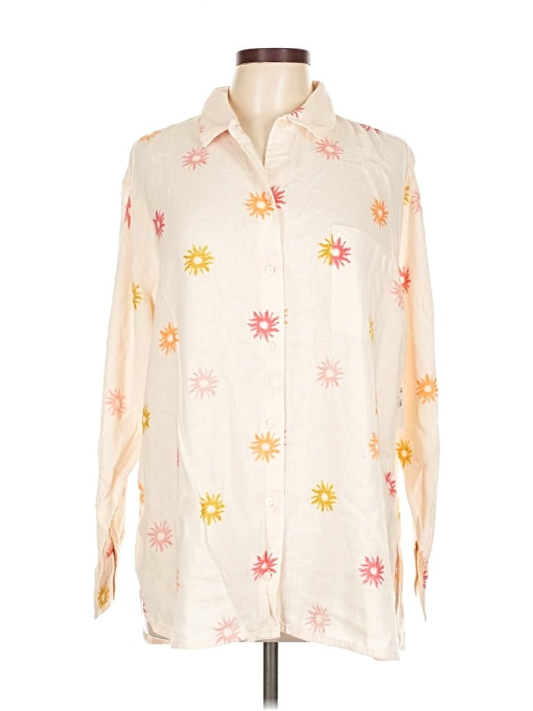 Old Navy Long Sleeve Blouse In Neutral