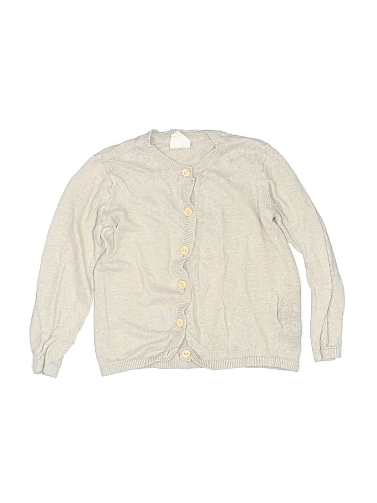 Pre-owned H&m Babies' Cardigan Sweater In White