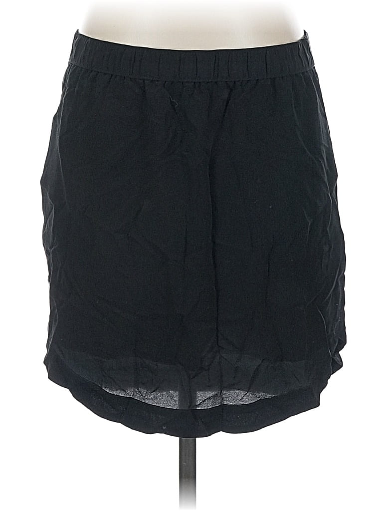 Pre-owned Madewell Silk Skirt In Black