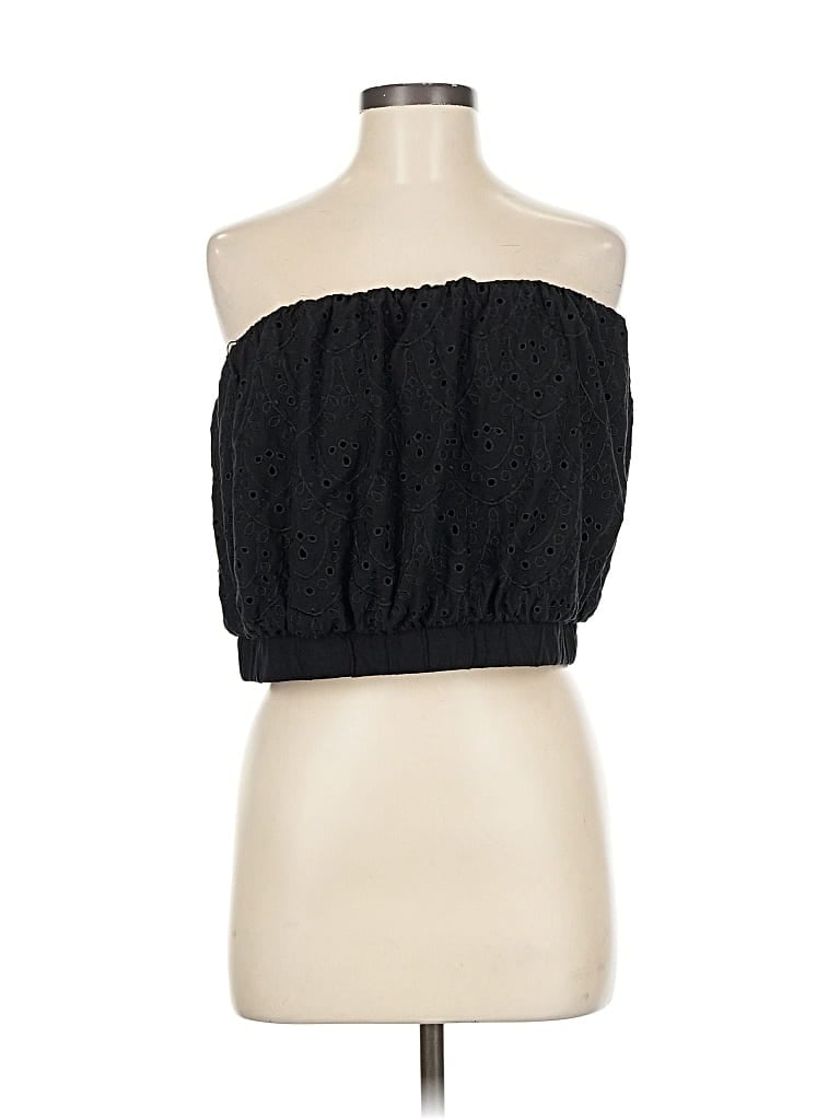 Pre-owned Express Tube Top Black Strapless Neckline Tops