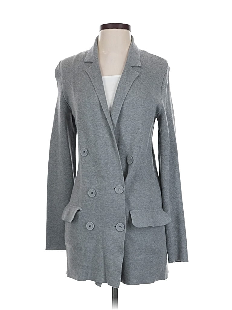 Pre-owned Express Cardigan Sweater In Gray