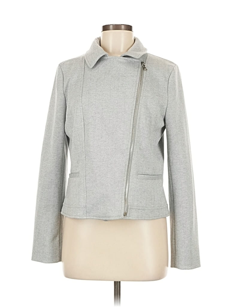Pre-owned Ann Taylor Jacket In Gray
