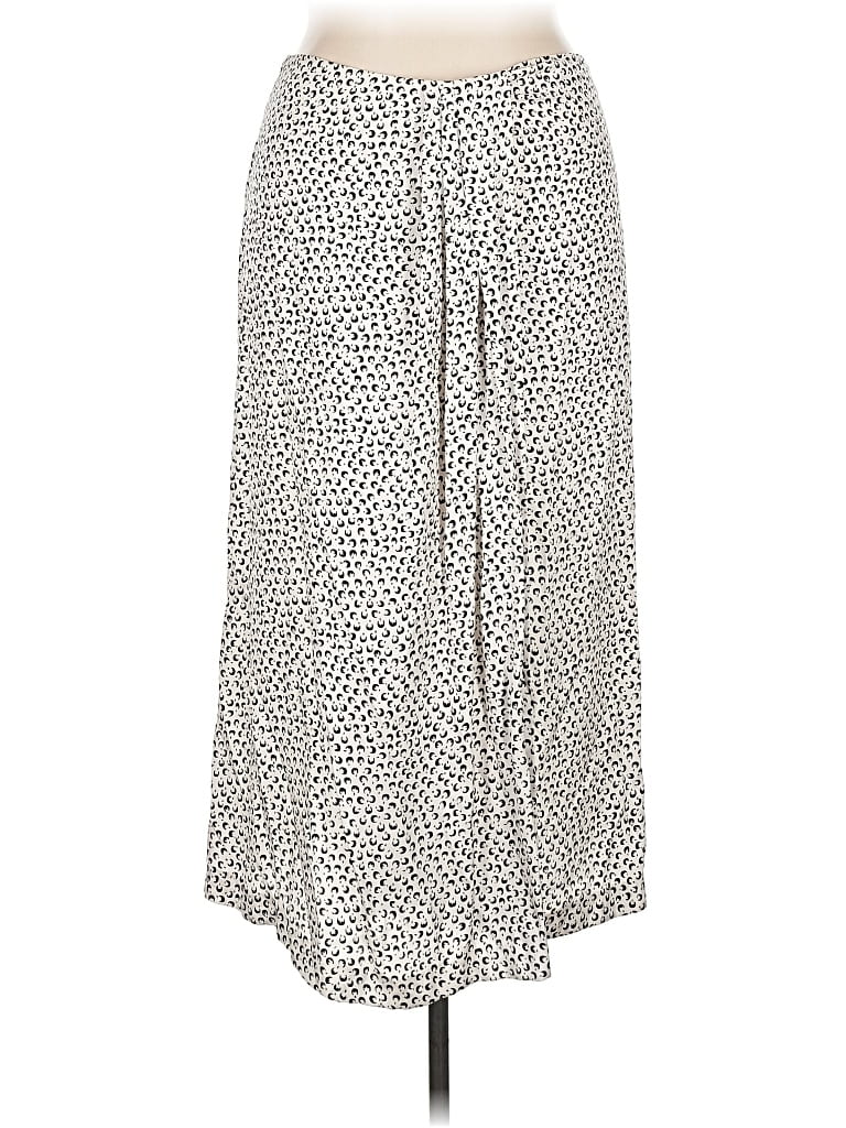 Pre-owned Vince Silk Skirt In White