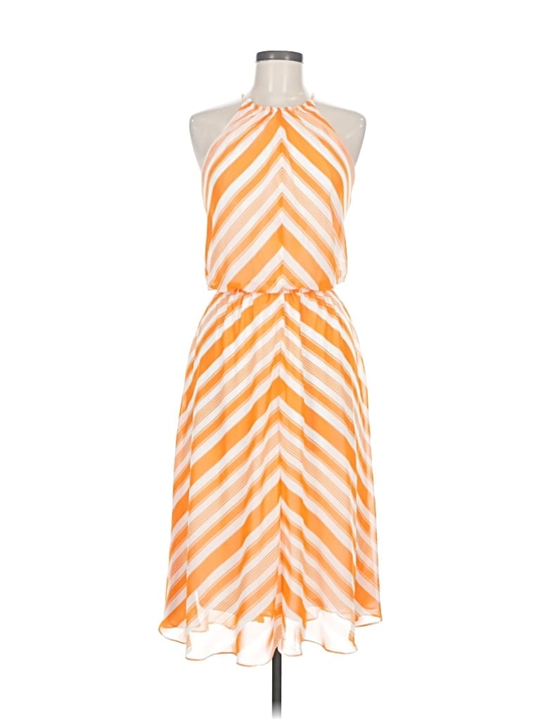 Pre-owned London Times Casual Dress In Orange