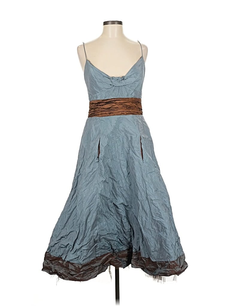 Pre-owned Nicole Miller Collection Cocktail Dress In Blue