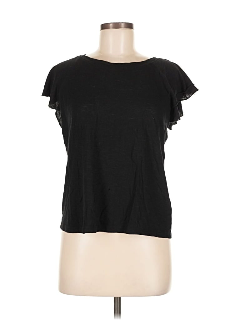 Pre-owned Paige Short Sleeve T-shirt In Black