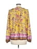 Current Air 100% Polyester Yellow Long Sleeve Blouse Size M - photo 2