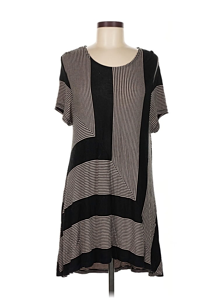 Pre-owned Cable & Gauge Casual Dress In Gray