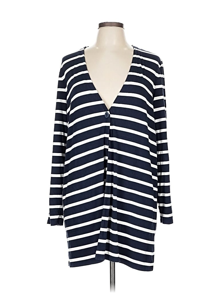 Pre-owned Jjill Cardigan Sweater In Blue