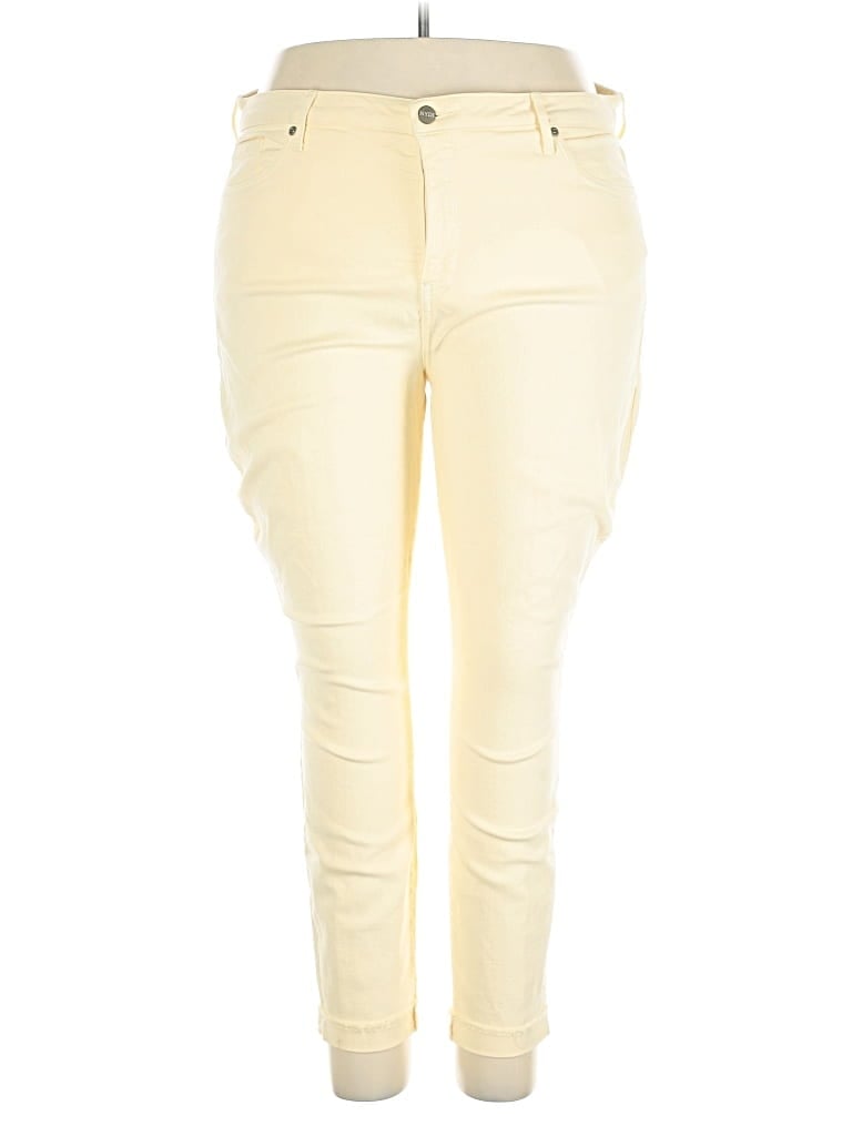 Pre-owned Nydj Jeggings In Yellow