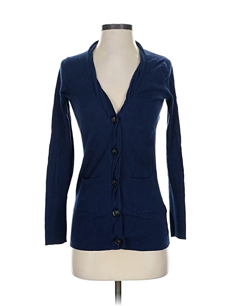 Pre-owned Banana Republic Cardigan Sweater In Blue