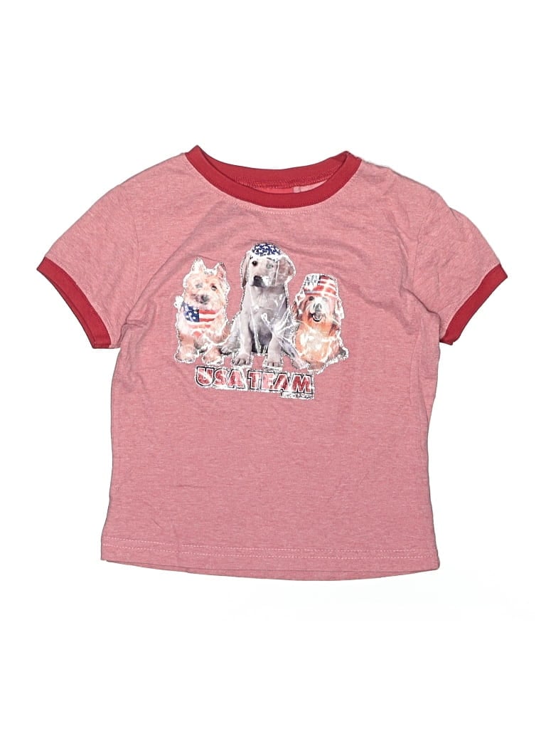 Pre-owned Sonoma Life + Style Kids' Short Sleeve T-shirt In Pink