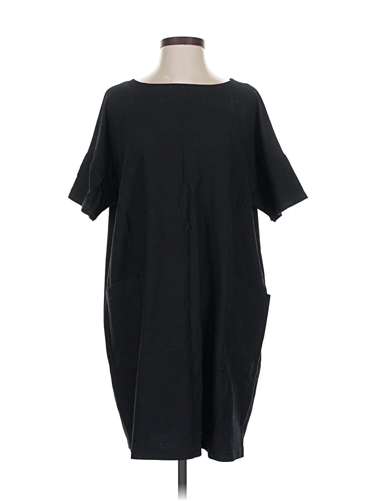 Pre-owned Eileen Fisher Casual Dress In Black